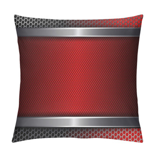 Personality  Geometric Background With A Red Frame. Pillow Covers