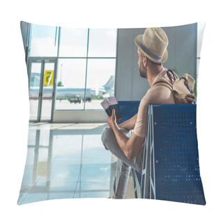 Personality  Traveler With Passports And Tickets Pillow Covers