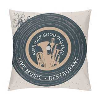 Personality  Banner For Restaurant With Live Music Pillow Covers