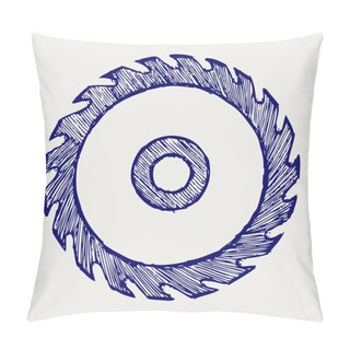 Personality  Circular Saw Blade Pillow Covers
