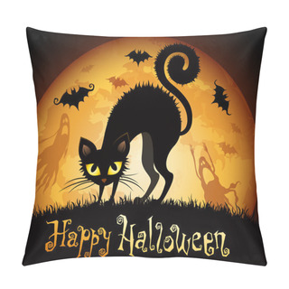 Personality  Halloween Illustration Pillow Covers