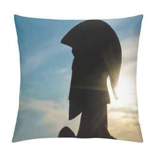 Personality  Helmet Of Ancient Greek Warrior.  Pillow Covers
