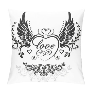 Personality  Black Wings Pillow Covers