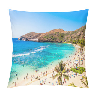 Personality  Snorkeling Paradise Hanauma Bay, Oahu, Hawaii Pillow Covers