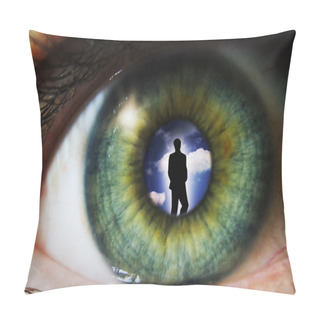 Personality  Eye With Man Pillow Covers