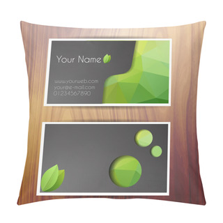 Personality  Vector Business Cards Vector Illustration  Pillow Covers