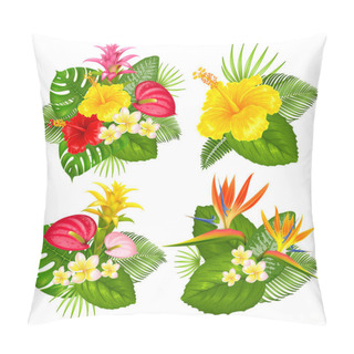 Personality  Tropical Bouquet Set Pillow Covers