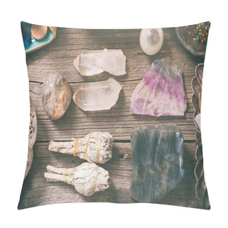 Personality  Natural Rocks And White Sage Pillow Covers