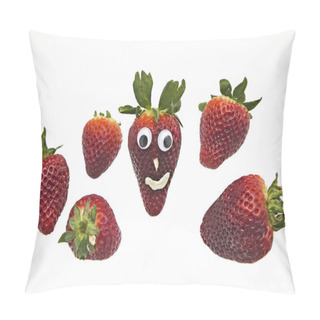 Personality  Funny Strawberries Pillow Covers