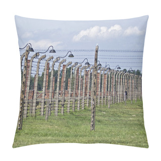 Personality  Wire Fence And Stoves In Birkenau Pillow Covers