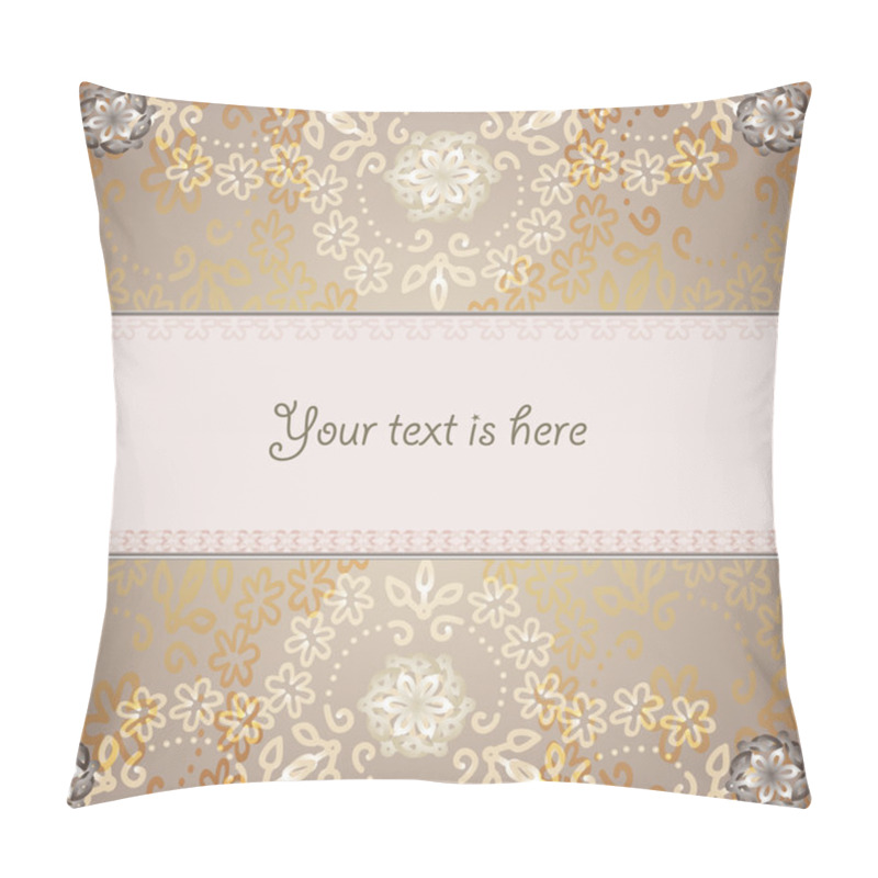 Personality  Abstract backround pale brown lace pillow covers
