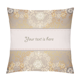 Personality  Abstract Backround Pale Brown Lace Pillow Covers