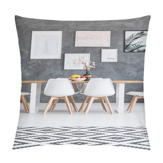 Personality  Dining Room With Gallery Pillow Covers
