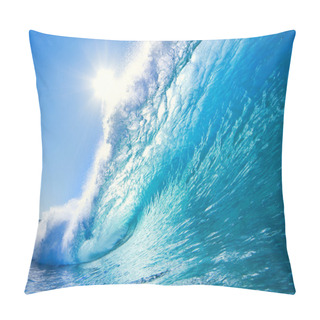 Personality  Blue Ocean Wave Pillow Covers