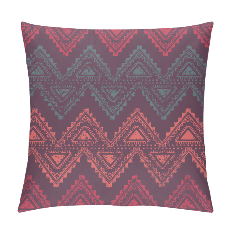 Personality  Zigzags - Seamless Ethnic Background. Pillow Covers