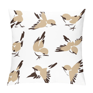 Personality  Bird In Different Style Pillow Covers
