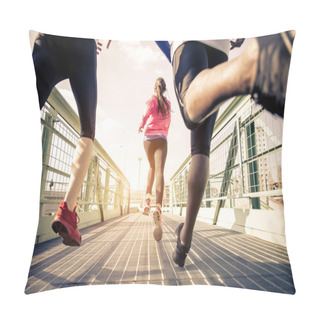 Personality  Joggers Running Outdoors Pillow Covers
