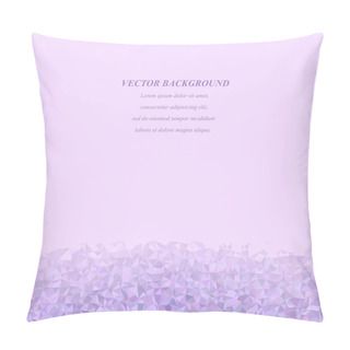 Personality  Purple Triangle Mosaic Background Design Pillow Covers
