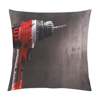 Personality  Cordless Drill With Drill Bit Working Also As Screw Gun. Pillow Covers