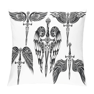 Personality  Wings And Sword Big Set Pillow Covers