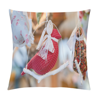 Personality  Christmas Market Decoration - Handmade Textile Bird Toys. Pillow Covers