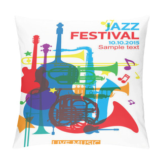 Personality  Jazz Festival Poster2 Pillow Covers