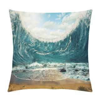 Personality  Huge Waves Pillow Covers