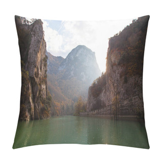 Personality  Natural Reserve Of The Furlo Gorge In The Marche, Italy Pillow Covers