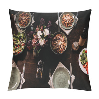 Personality  Table Served For Dinner Pillow Covers