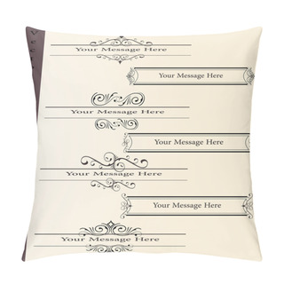 Personality  The Vector Set Of Design Elements Pillow Covers
