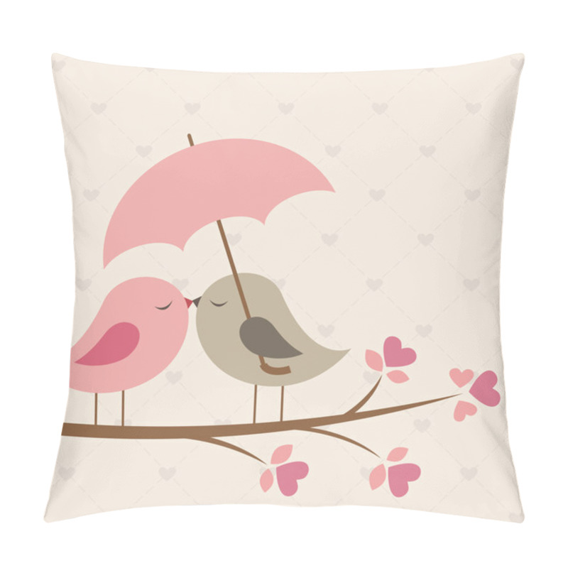 Personality  Birds Under Umbrella Pillow Covers