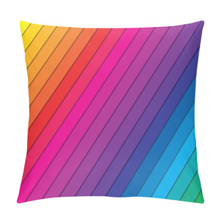 Personality  Color Spectrum Vector Abstract Background, Beautiful Colorful Wallpaper Pillow Covers