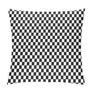 Personality  Checkered Monochrome Background. Black And White Squares. Vector Illustration Pillow Covers