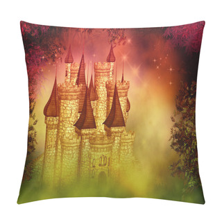 Personality  Fantasy Magical Castle Pillow Covers