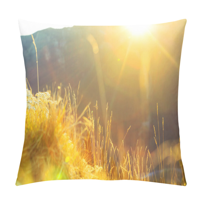 Personality  sunny Mountain meadow pillow covers