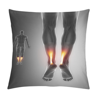 Personality  Muscles Anatomy Map Pillow Covers