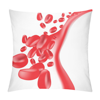 Personality  Stream Of Blood Cells Isolated Pillow Covers