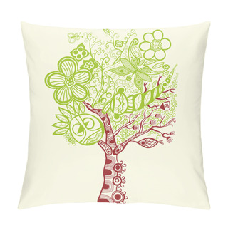 Personality  Surreal Abstract Tree Art Pillow Covers
