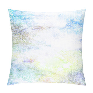 Personality  Old Canvas: White And Blue Patterns On Abstract Textured Background Pillow Covers