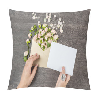Personality  Romantic Letter With Flowers Pillow Covers