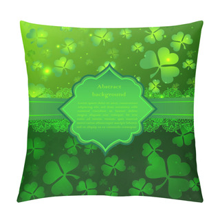 Personality  Green Vector Saint Patrick's Day Greeting Card Pillow Covers