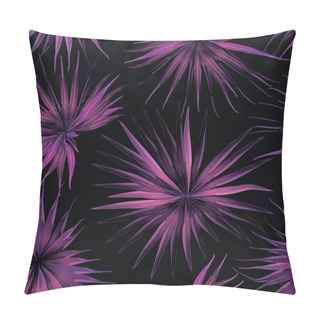Personality  Palm Monstera Seamless Pattern.  Pillow Covers
