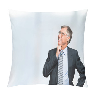 Personality  Businessman Looking Aside Pillow Covers