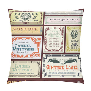 Personality  Border Style Labels On Different Topics Pillow Covers