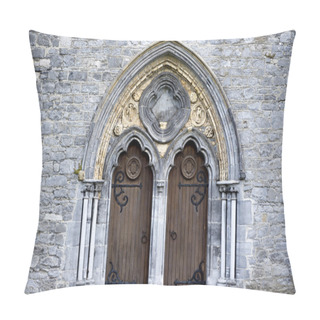 Personality  Double Arched Wooden Doors Pillow Covers