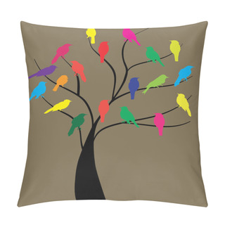 Personality  Birds In The Tree Pillow Covers