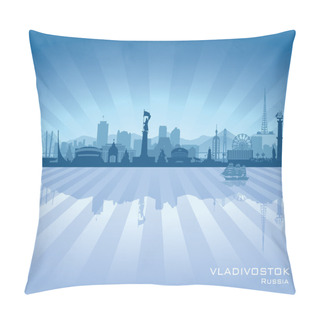 Personality  Vladivostok Russia Skyline City Silhouette Pillow Covers