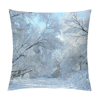 Personality  Winter Snow And Trees Pillow Covers