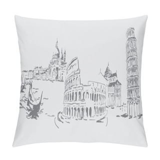 Personality  Cities Of The World. Italy, Rome Pillow Covers