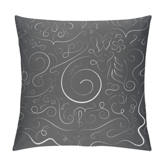 Personality  Decorative Curls And Swirls Collection. Pillow Covers